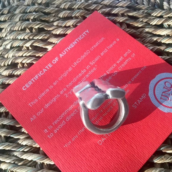 UNO de 50 Silver Chunky Ring - Picture 2 of 6